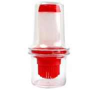 Oil Dispenser with Silicone Basting Brush - Squeeze Type Barbecue Brush for Basting, Baking, Cooking, Grilling, Oiling, Glazing Food on Grill