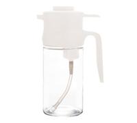 Oil Dispersion Bottle with Hinged Lid - 500ml Leak - Tumbler Proof Glass | Clear Cooking Oil Bottle | The Food-like Flush Pulls with