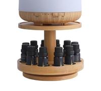 Oil Display Stand, Fragrance Oil Display, Diffuser Display Rack, Wooden Fragrance Oil Rack, Home Decoration Fragrance Rack, Cosmetic Perfume Rack 2 Tier Fragrance Oil Shelf Display for Home Decoration