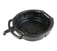 Oil Drain Pan, 5.1x19.7x15.8 Inch PE Oil Change Pan with Handle & Hidden Outlet, Reusable & Portable for Motorcycle & Car Change Catch