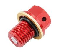 Oil Drain Plug Bolt M12xP1 5 Compatible With ZX6R ZX7R ZX9 ZX10R ZX12R ZX14R 650 1000 750-600 1100 1200 ZRX Motorcycle Models(Red)