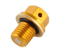 Oil Drain Plug Bolt Screw M12xP1 5 Compatible With YZ80 YZ125 YZ250 YZ250X MT 25 MT 03 YZF R2 YZF R3 CBR1000RR Z800 Motorcycle Engine Drain Plug Replacement Part(Gold)