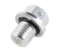 Oil Drain Plug Bolt Screw M12xP1 5 Compatible With YZ80 YZ125 YZ250 YZ250X MT 25 MT 03 YZF R2 YZF R3 CBR1000RR Z800 Motorcycle Engine Drain Plug Replacement Part(Silver)