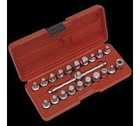 Oil Drain Plug Key Set 21pc 3/8"Sq Drive