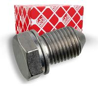 Oil Drain Plug with Seal Ring 25mm Hex M14x1.5 Steel 19mm Wrench Size 1 Unit