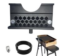 Oil Drainer Barbecue, Grease Drain Funnel, Barbecue Drainer Drain Funnel Grease Catcher Drainer - Removable Sealed Grime Wrap for Efficient Cleaning for Friends Barbecue Lovers