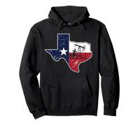 Oil Drilling Pump For Patriotic Texas Oilfield Worker Pullover Hoodie