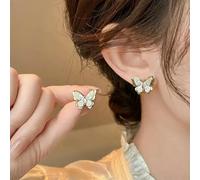 Oil Drop Bow Hoop Earrings for Women Girls Fashion Geometric Metal Small Circle Ear Buckle Earring Jewelry