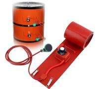 Oil Drum Heater Belt, Drum Pail Heater, with Adjustable Thermostat,Elastic Spring Installation，800-2000 W,for Metal Storage Tanks, Honey Barrels