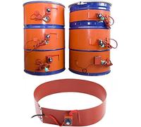 Oil Drum Heater Metal Oil Drum Heater Metal Drum Heater, Silicone Metal Oil Drum Pail Heater Band, Flexible Heating Band, With Adjustable Rotary Thermostat, For Iron Drum, Oil Barrel, Liquid Tanks Pr