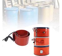 Oil Drum Heater Metal Oil Drum Heater, Pail Barrel Band Barrel Silicone Heat Pad Warmer, Heavy Duty Barrel Band Heater For Tank, Drum, Pipe, With Adjustable Rotary Thermostat Practical