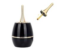 Oil-Electric Lighter, Table Kerosene Soft Flame Lighter, Permanent Match Lighters, Desktop Windproof Lighters for Cigar, Men's Gift(Black)