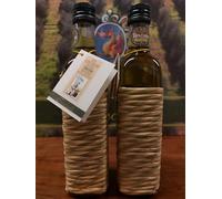 Oil Fanciulli-PGI Toscano-olive oil campaign 2023/2024-0.5L bottle handwoven with straw