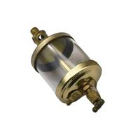 Oil Feed Cup 1 piece Male Thread Copper Plating Oil Cup, 16-600ml Clear Sight Drip Feed Oiler Lubricator for Machine Tool(M10*1MM*100ML)