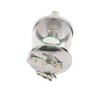 Oil Feed Cup 16-600ml Iron Glass Sight Drip Feed Oiler Lubricator, Clear Needle Valve Oil Cup for Engine Lubrication 1 piece(M16*1.5mm*600ml)
