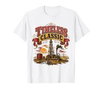 Oil Field Derrick Timeless Classic Vintage American History Value Graphic T-Shirt
