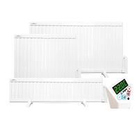 Oil Filled Electric Radiator Heater Wall Mounted or Portable with LCD Thermostat Programmable (1800W - 1140mm x 500mm*)