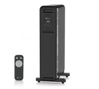 PureMate 2300W Oil Filled Radiator with Remote Control, 11 Fins, Digital Thermostat, Adjustable Heat Settings, Energy Efficient Electric Heater, 24H Timer, Overheat & Tip-Over Safety and Castor Wheels