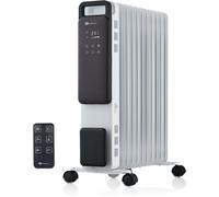 PureMate 2500W 11 Fin Oil Filled Radiator - Portable Electric Heater with Digital Screen, Touch Control, Eco Mode, Adjustable Thermostat, 3 Heat Modes, 24Hr Timer & Safety Protection