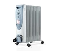 Oil Filled Radiator 2500W Electric Heater 11 Fins Timer & 3 Heating Settings