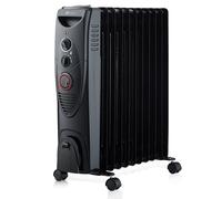 PureMate 2500W Oil Filled Radiator With 11 Fins Grey