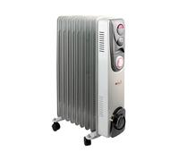 Oil Filled Radiator 2kW Timer Control White (Variable thermostat with timer control) CR2T