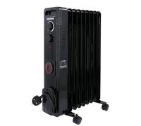 Oil Filled Radiator 9 Fins 2000W, Portable Electric Heater on Wheels with 3 Heat Settings 24H Timer Overheat Protection Tip-Over Protection & Adjustable Thermostat TOUGH MASTER
