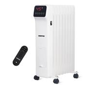 Geepas 2000W Digital Oil Filled Radiator, 9 Fin - Energy Efficient Electric Heater with LED Display, Built-in Timer, 3 Heat Settings, Low Running Cost and Remote Control - 2 Year Warranty