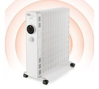 Igenix IG2625 Oil Filled Radiator, 2.5kW/2500W, Overheat Protection, White
