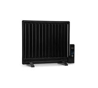 Oil Filled Radiator Heater Electric Radiator Thermostat Timer LED 600 W Schwarz
