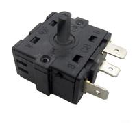 Oil-Filled Radiator Heater Switch 3-Pin/5-Pin 16A 250V Power Control Switch for Temperature Adjustment Compatible with Various Heater Brands (3foot 2gear 360°)