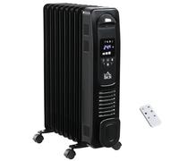 Oil Filled Radiator with Remote Electric Portable Heater LED Display Timer 2000W [EEK: A+++]
