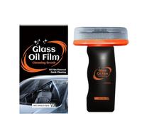 Oil Film Cleaning Brush - Anti-Rain Vision Emulsion Coating Board | Glass Tyre Dressing Applicator Tool | For Improves Clarity Visibility Automotive Safe Driving