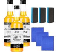 Oil Film Remover for Glass, Auto Glass Oil Film Remover, Car Windshield Cleaner, Car Mounted Glass Oil Film Remover, Invisible Glass Cleaner Spray, 200ml (3pcs)