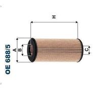 Oil filte FILTRON OE 688/5 for AUDI Q5 (8RB) 2 2009-2017