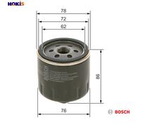 Bosch P3318 Car Oil Filter- Replacement Filter | Separates Soot and Metal Particles from Engine Oil - Provides Reliable Engine Lubrication