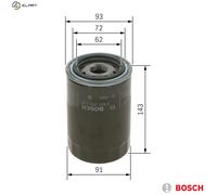 0451203218 Bosch Oil Filter P3218 For Porsche 911 New