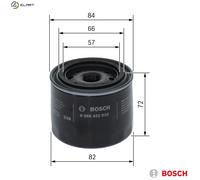 BOSCH 0 986 452 035 Oil filter