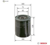 Bosch Oil Filter 0 986 452 066 – Spin-on – for Hyundai H100/H-1/H150 & Suzuki XL-7 2.7 (2004-2006)
