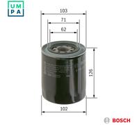 Bosch Oil Filter 0 986 452 066 – Spin-on – for Hyundai H100/H-1/H150 & Suzuki XL-7 2.7 (2004-2006)