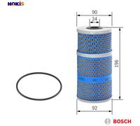 Bosch Oil Filter Insert 1 457 429 265 - Fits Mercedes-Benz T2/L Van O 309