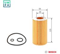 Bosch Oil Filter P7001 (1457437001) – Removes soot & metal particles – for Jeep & Mercedes‑Benz