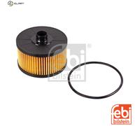 febi bilstein 100487 Oil Filter with seal ring, 1 unit | Compatible with: Dacia Dokker Express Box/People Carrier, Dokker MPV, Duster, Lodgy, Logan II, Sandero II