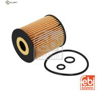 febi bilstein Oil Filter 109621 with seal rings, 1 unit