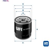 OIL FILTER 23.103.00 FOR AUSTIN-HEALEY SPRITE/MK.IV/Convertible BEDFORD MG