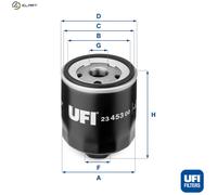 UFI Filters, Oil Filter 23.453.00, Replacement Oil Filter, Suitable for Cars, Applicable to Various Models of Audi, Seat, skoda and Volkswagen