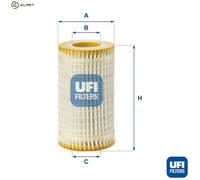 Oil filter Filter Insert 25.059.00 UFI for PUCH MERCEDES-BENZ CHRYSLER