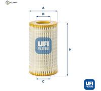 Oil filter Filter Insert 25.059.00 UFI for PUCH MERCEDES-BENZ CHRYSLER