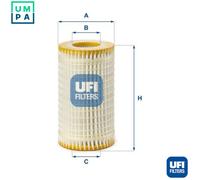 Oil filter Filter Insert 25.059.00 UFI for PUCH MERCEDES-BENZ CHRYSLER