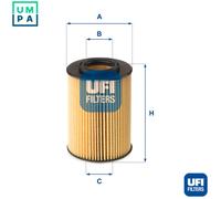 UFi Oil Filter 25.075.00 - Filter Insert for KIA & Hyundai